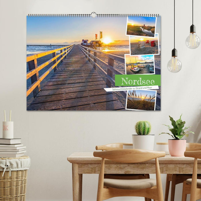 Nordsee - Sehnsuchtskalender zu Strand und Meer (CALVENDO Wandkalender 2025)