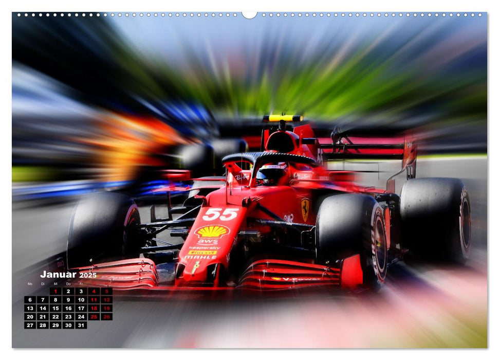 Leidenschaft Formel 1 (CALVENDO Premium Wandkalender 2025)