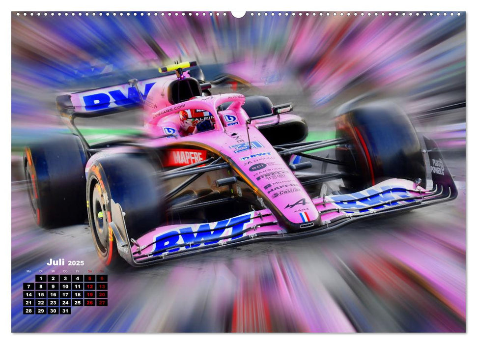 Leidenschaft Formel 1 (CALVENDO Premium Wandkalender 2025)