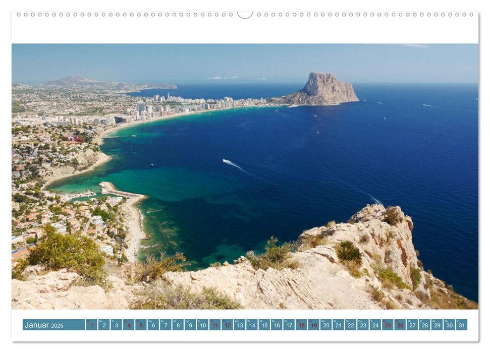 Costa Blanca. Schroffe Felsen und schillerndes Mittelmeer (CALVENDO Premium Wandkalender 2025)