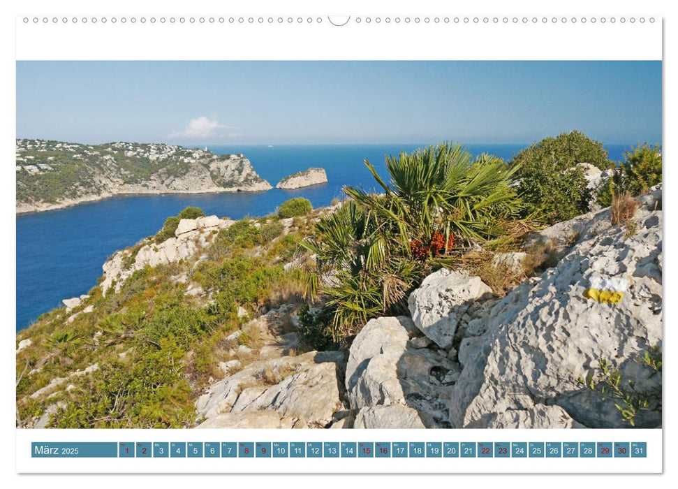 Costa Blanca. Schroffe Felsen und schillerndes Mittelmeer (CALVENDO Premium Wandkalender 2025)