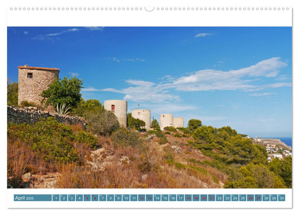 Costa Blanca. Schroffe Felsen und schillerndes Mittelmeer (CALVENDO Premium Wandkalender 2025)