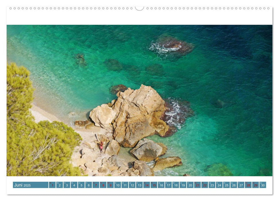 Costa Blanca. Schroffe Felsen und schillerndes Mittelmeer (CALVENDO Premium Wandkalender 2025)