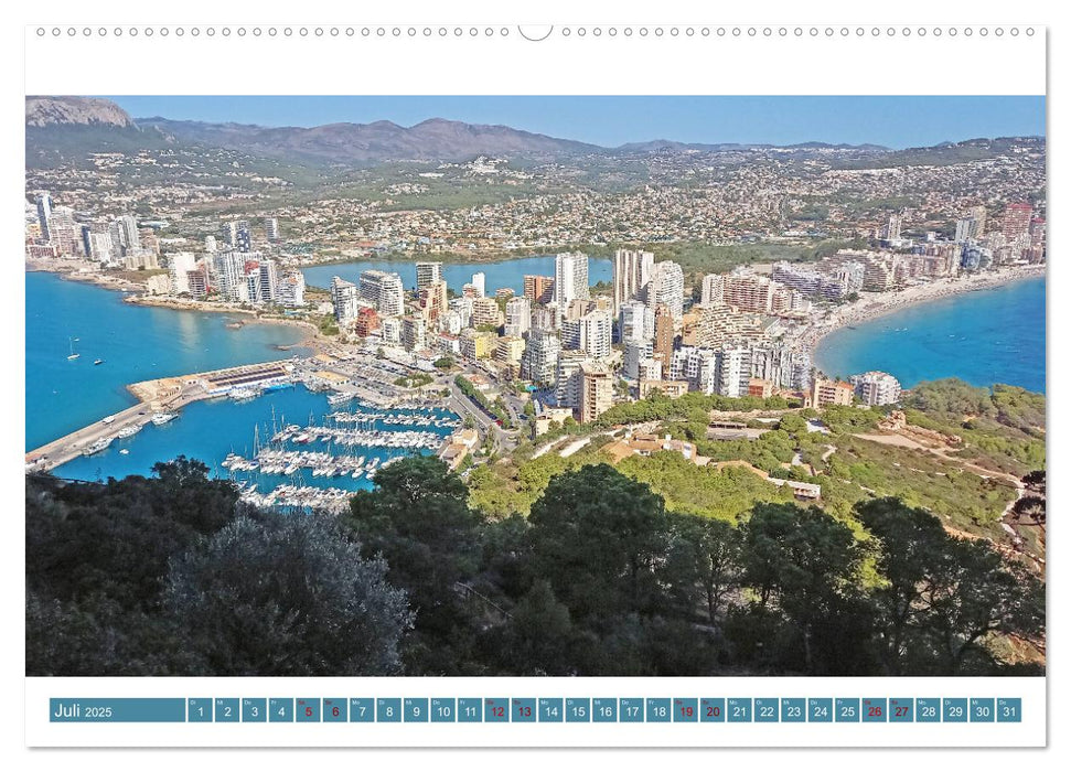 Costa Blanca. Schroffe Felsen und schillerndes Mittelmeer (CALVENDO Premium Wandkalender 2025)