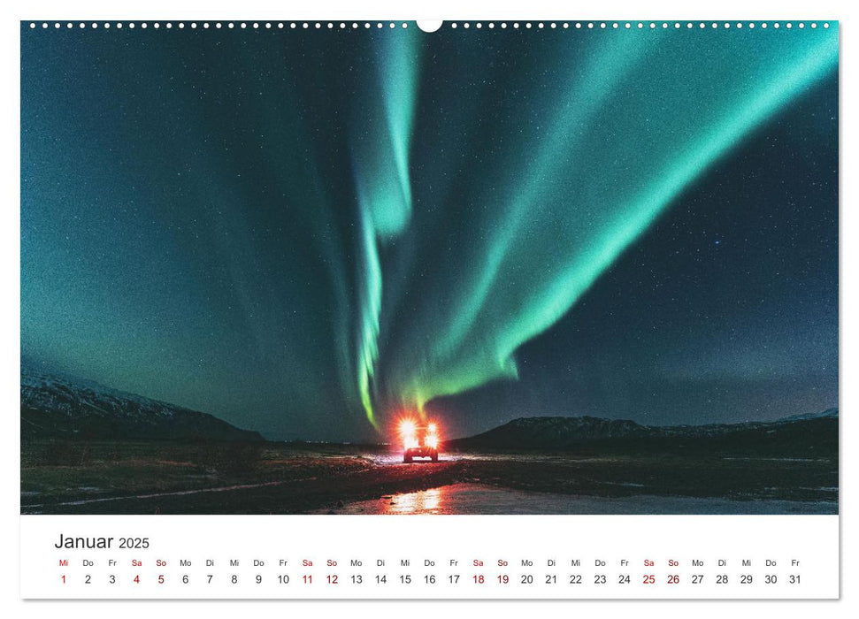 Polarlichter - Einzigartige Phänomene am Himmel. (CALVENDO Premium Wandkalender 2025)