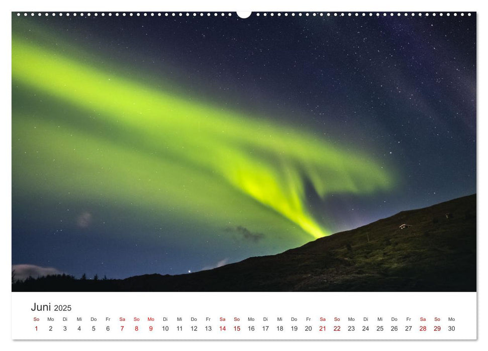 Polarlichter - Einzigartige Phänomene am Himmel. (CALVENDO Premium Wandkalender 2025)