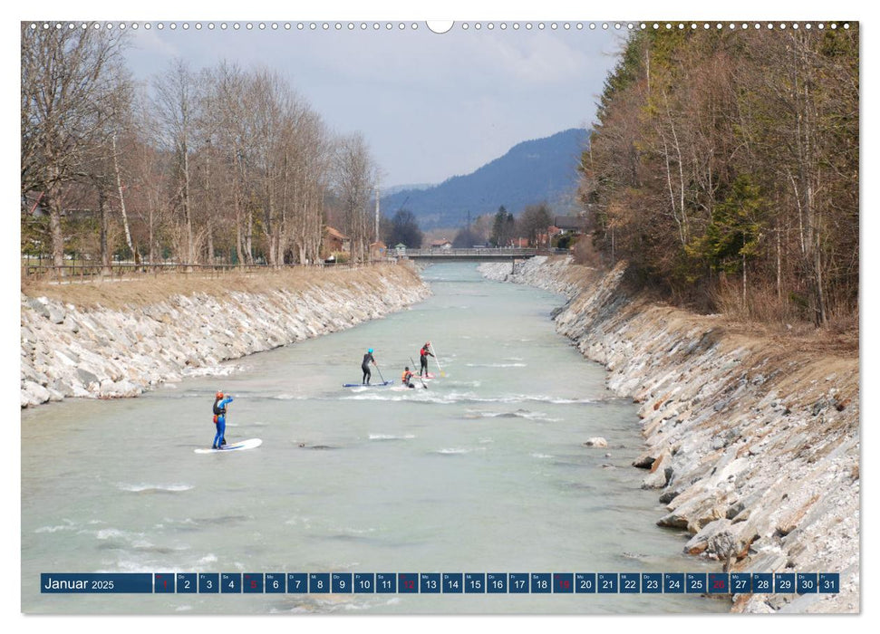 Wildwasser Stand up (CALVENDO Wandkalender 2025)