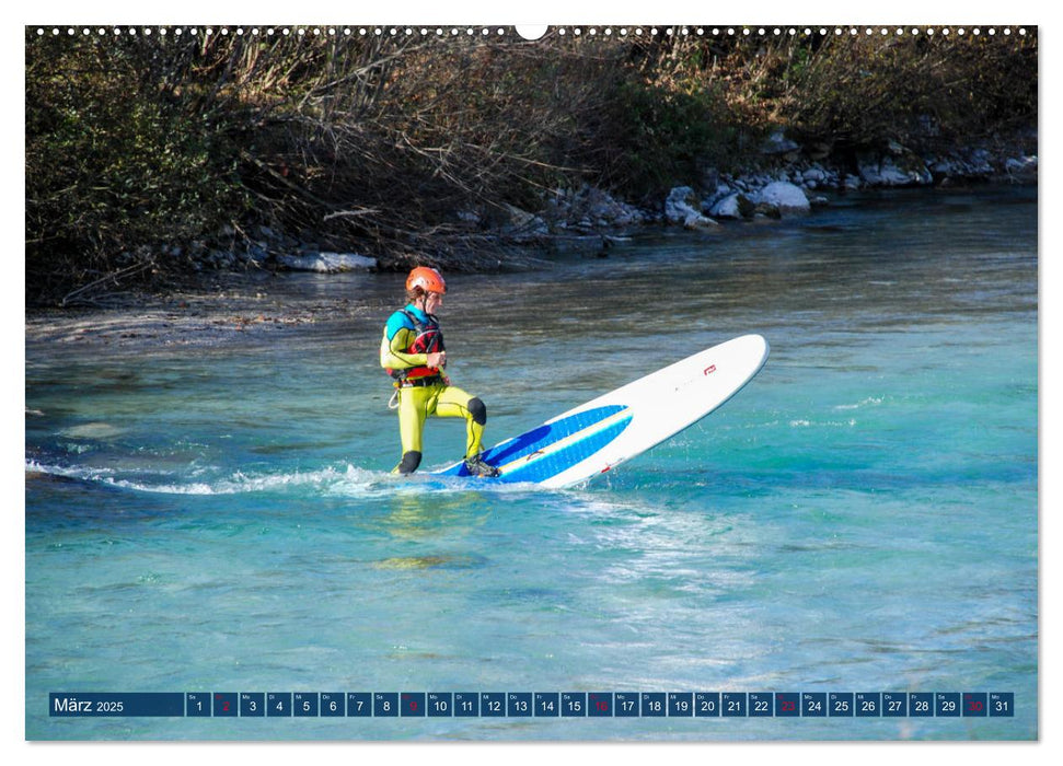 Wildwasser Stand up (CALVENDO Wandkalender 2025)