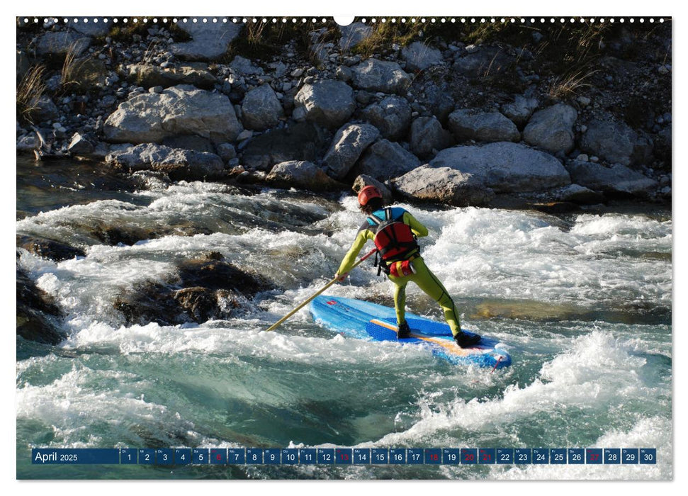 Wildwasser Stand up (CALVENDO Wandkalender 2025)