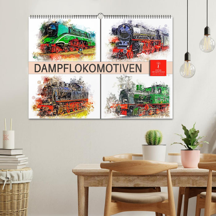 Beeindruckende Dampflokomotiven (CALVENDO Wandkalender 2025)