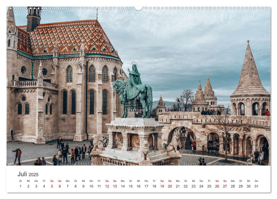 Budapest - Ungarns einzigartige Hauptstadt an der Donau. (CALVENDO Premium Wandkalender 2025)