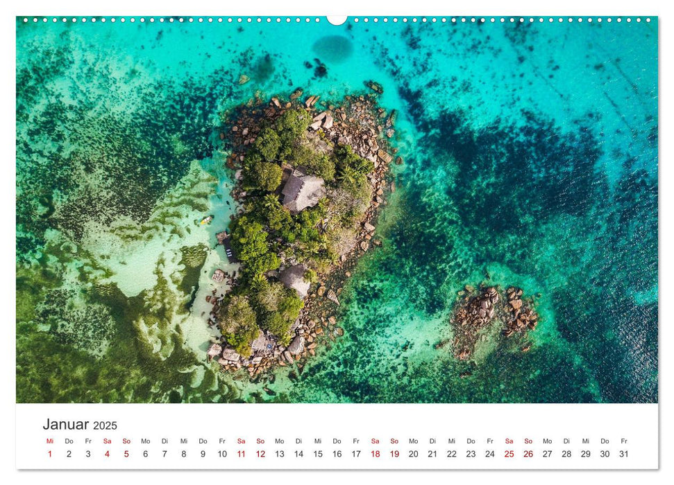 In Gedanken auf den Seychellen (CALVENDO Premium Wandkalender 2025)