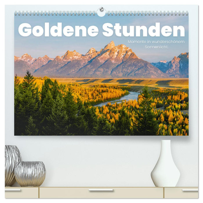 Goldene Stunden - Momente in wunderschönem Sonnenlicht. (CALVENDO Premium Wandkalender 2025)