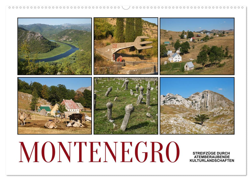 Montenegro - Streifzüge durch atemberaubende Kulturlandschaften (CALVENDO Wandkalender 2025)