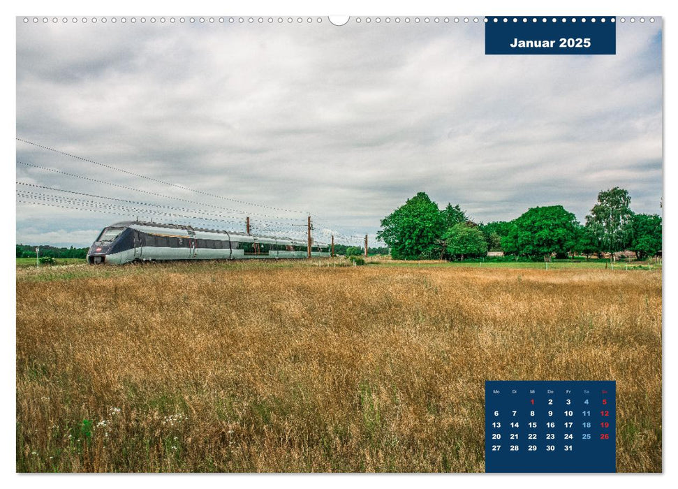 Dänische Eisenbahnen (CALVENDO Premium Wandkalender 2025)