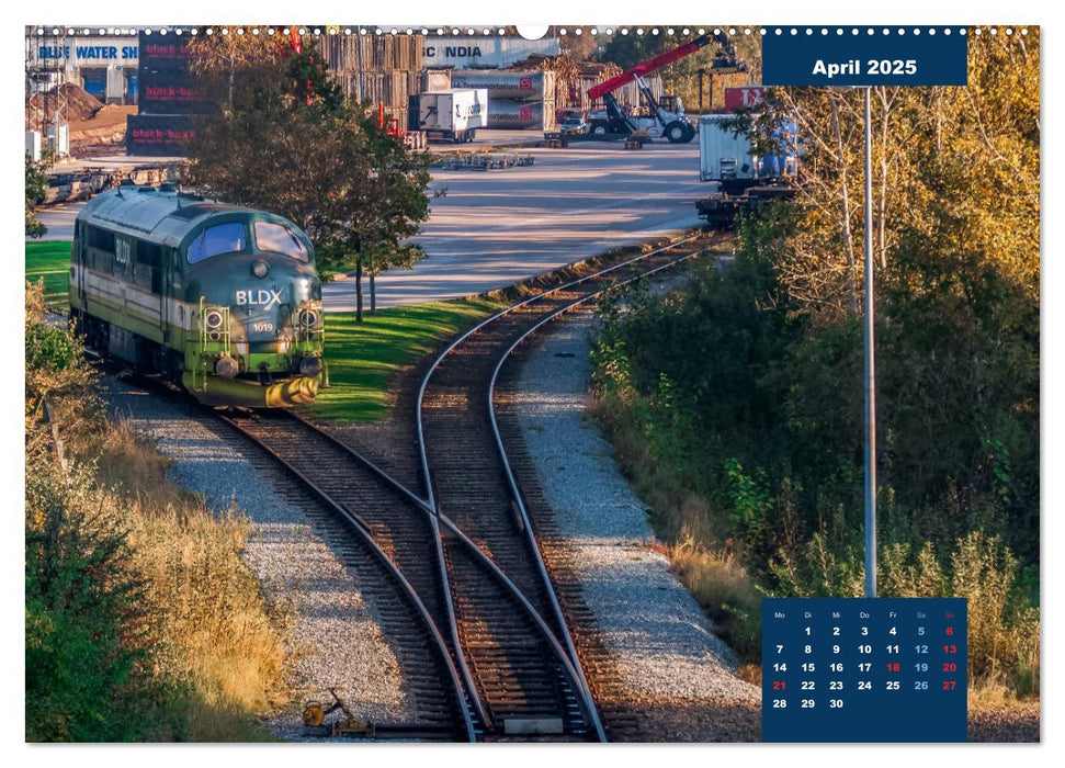 Dänische Eisenbahnen (CALVENDO Premium Wandkalender 2025)