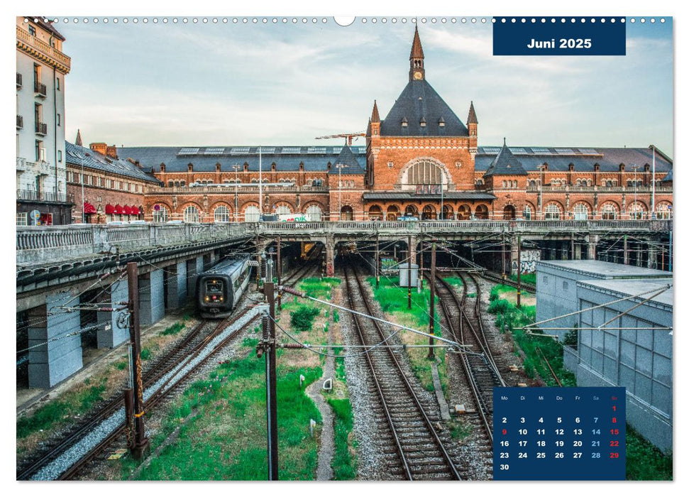 Dänische Eisenbahnen (CALVENDO Premium Wandkalender 2025)