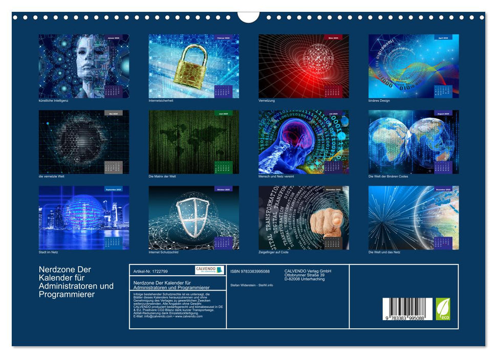 Nerdzone Der Kalender für Administratoren und Programmierer (CALVENDO Wandkalender 2025)