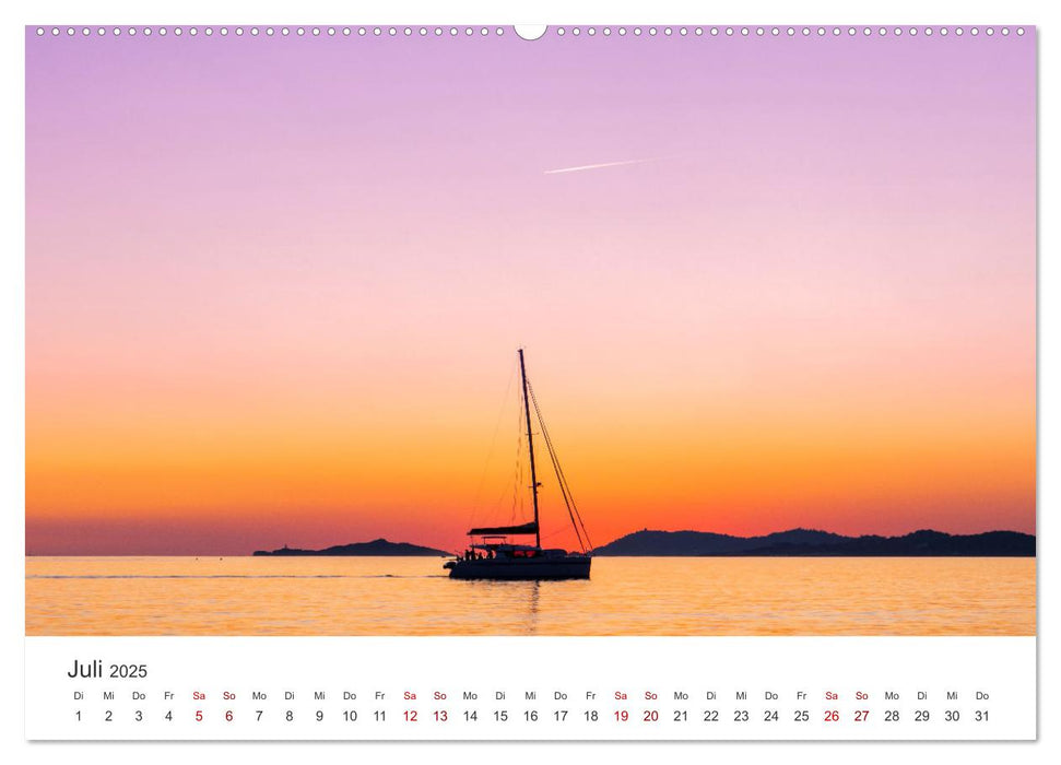 Segeln - Kurs aufs offene Meer. (CALVENDO Premium Wandkalender 2025)