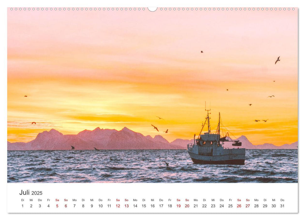 Sonnenaufgänge - Für einen guten Start in den Tag. (CALVENDO Premium Wandkalender 2025)