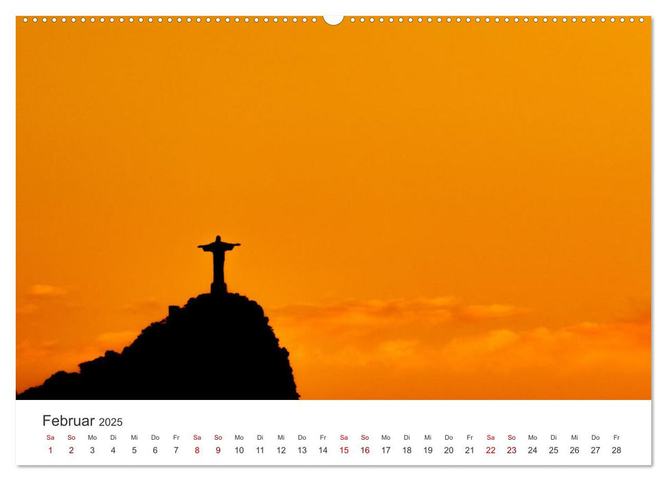 Brasilien - Karnevale, Fußball und Regenwälder. (CALVENDO Premium Wandkalender 2025)