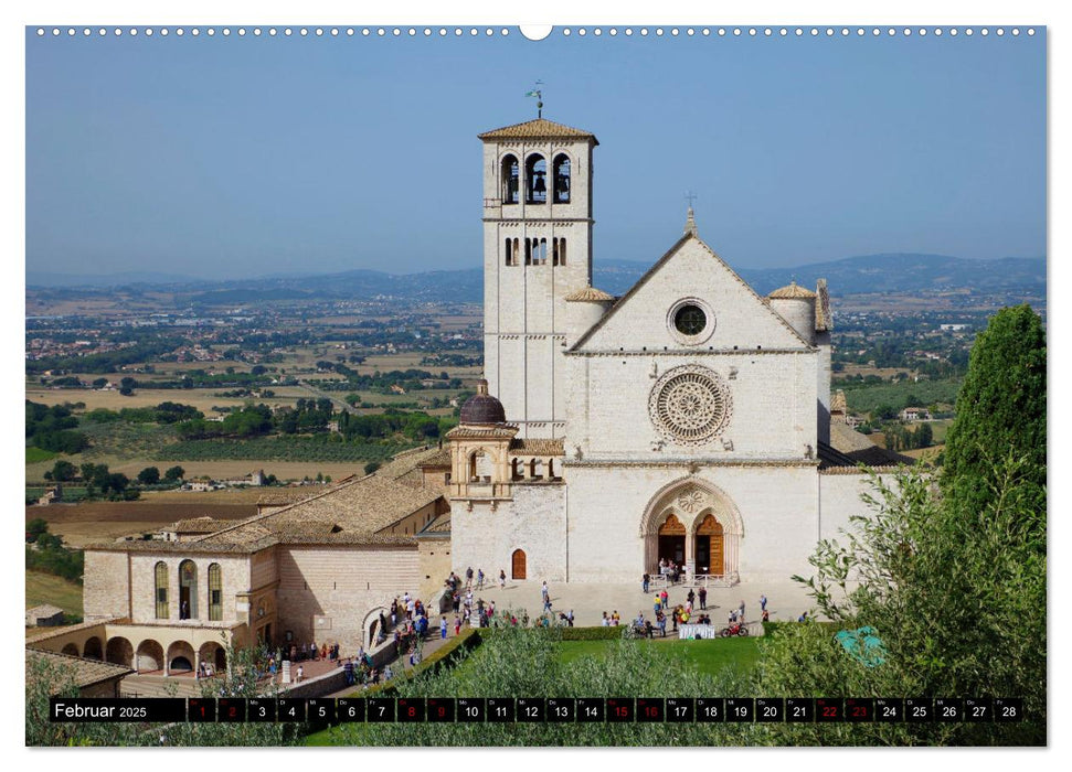 Assisi - Die Heimat des heiligen Franziskus und der heiligen Klara (CALVENDO Premium Wandkalender 2025)