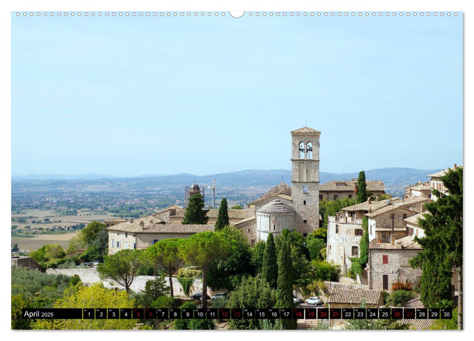 Assisi - Die Heimat des heiligen Franziskus und der heiligen Klara (CALVENDO Premium Wandkalender 2025)