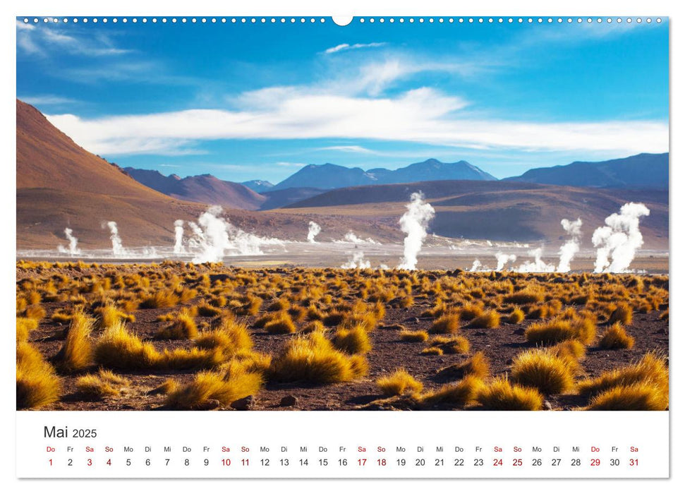 Chile - Das langgestreckte Land. (CALVENDO Premium Wandkalender 2025)