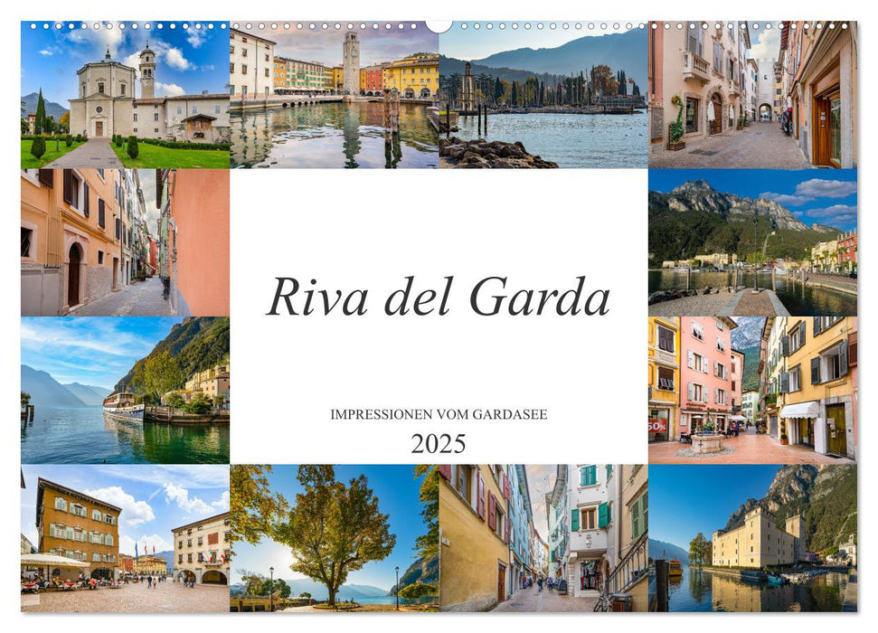 Riva del Garda Impressionen vom Gardasee (CALVENDO Wandkalender 2025)