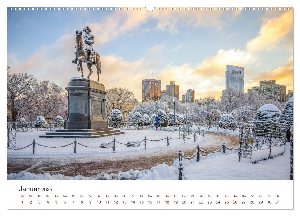 Boston - The Hub of the Universe (CALVENDO Premium Wandkalender 2025)