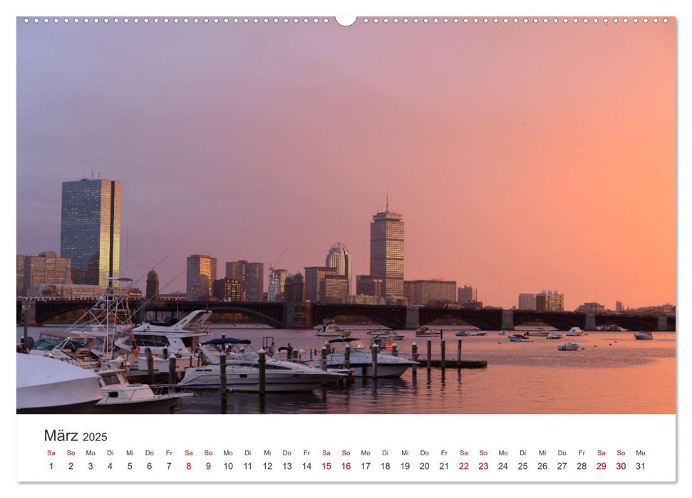 Boston - The Hub of the Universe (CALVENDO Premium Wandkalender 2025)