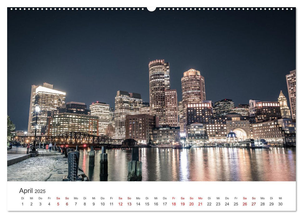 Boston - The Hub of the Universe (CALVENDO Premium Wandkalender 2025)