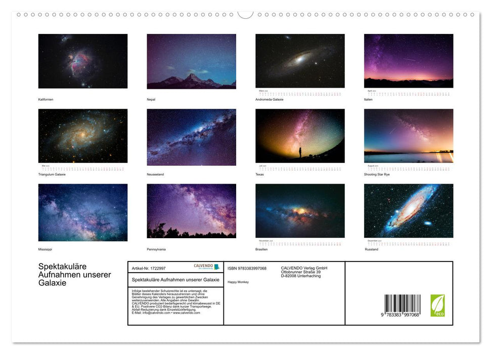 Spektakuläre Aufnahmen unserer Galaxie (CALVENDO Premium Wandkalender 2025)