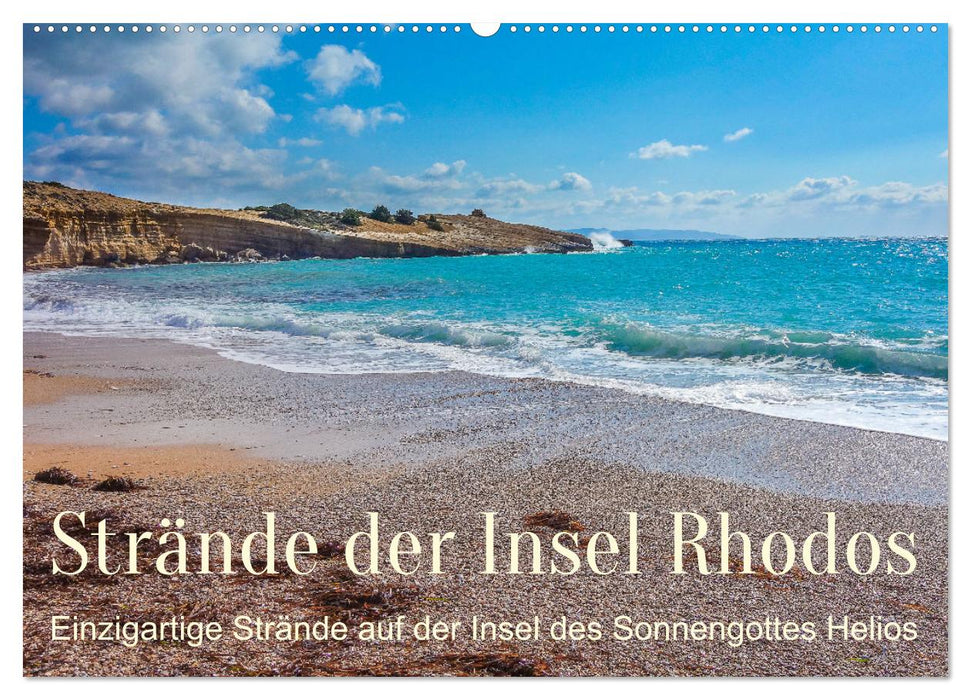 Strände der Insel Rhodos (CALVENDO Wandkalender 2025)