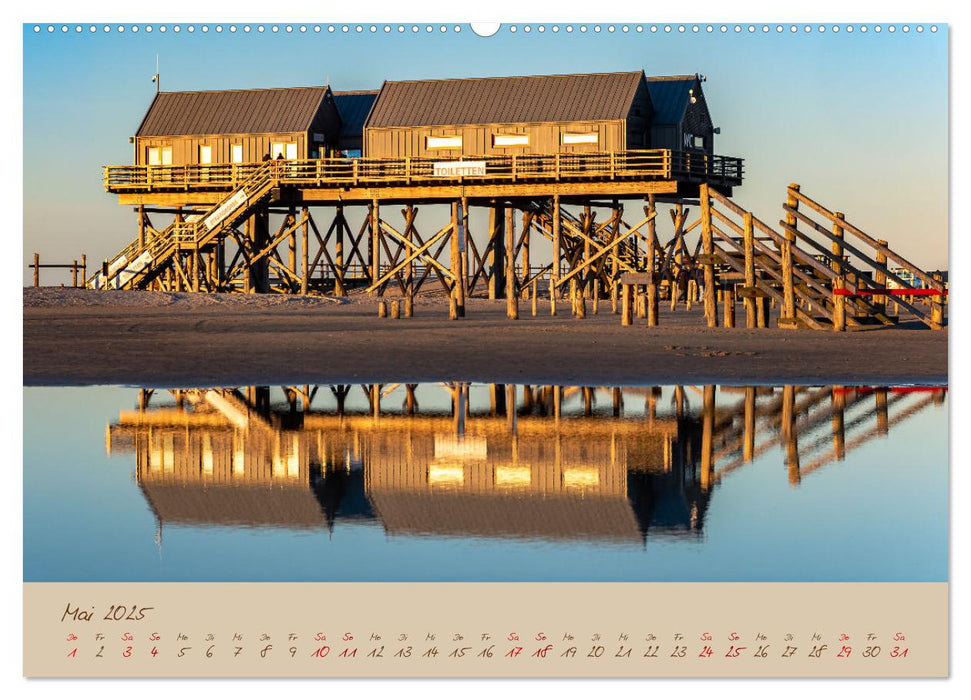 Sankt Peter-Ording: Die raue Schönheit an der Nordsee (CALVENDO Wandkalender 2025)