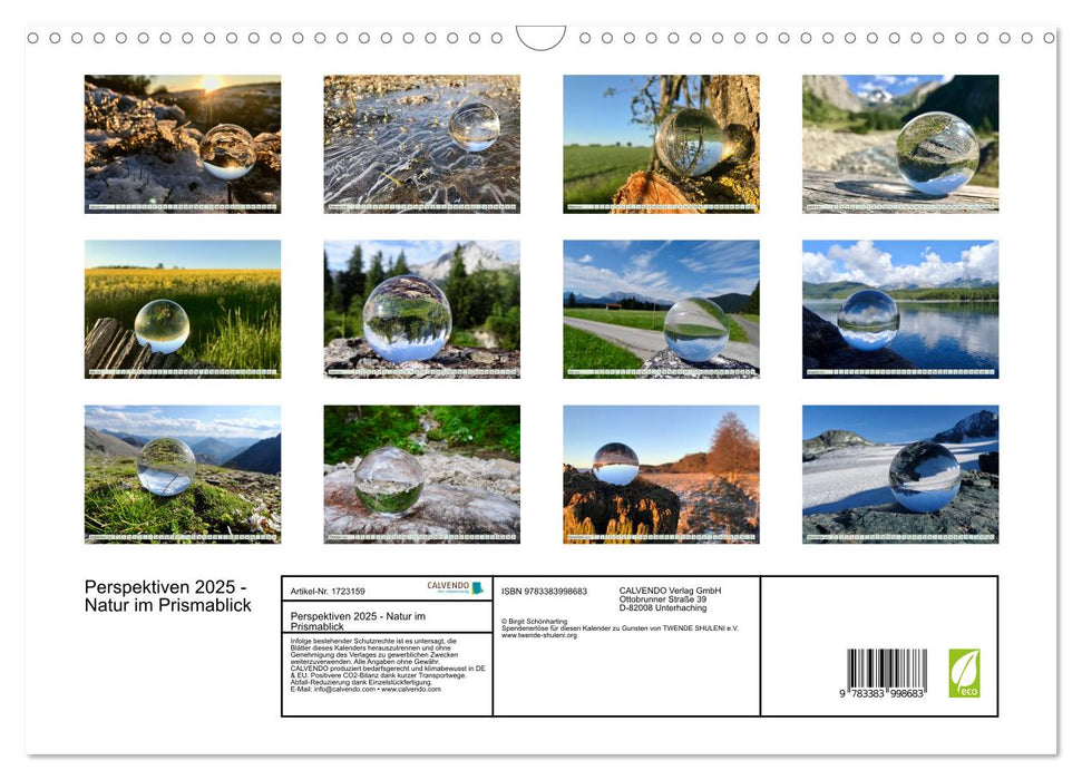 Perspektiven 2025 - Natur im Prismablick (CALVENDO Wandkalender 2025)