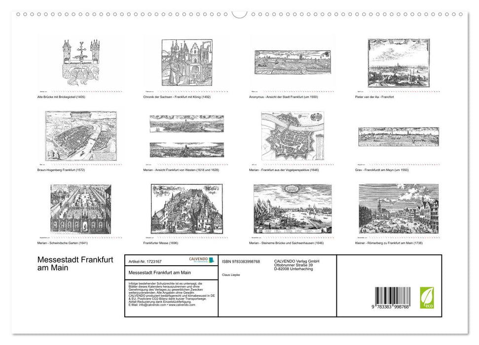 Messestadt Frankfurt am Main (CALVENDO Premium Wandkalender 2025)