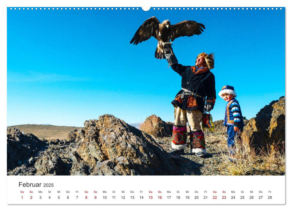 Mongolei - Endlose Steppe und wilde Natur. (CALVENDO Premium Wandkalender 2025)