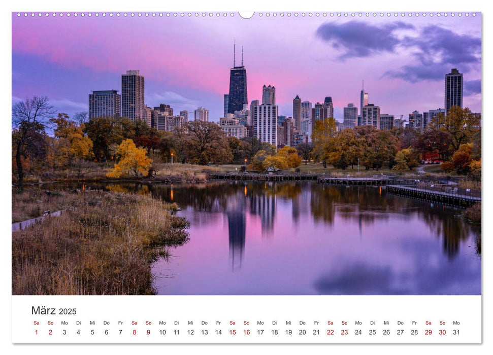 Chicago - Eine einzigartige Stadt. (CALVENDO Premium Wandkalender 2025)