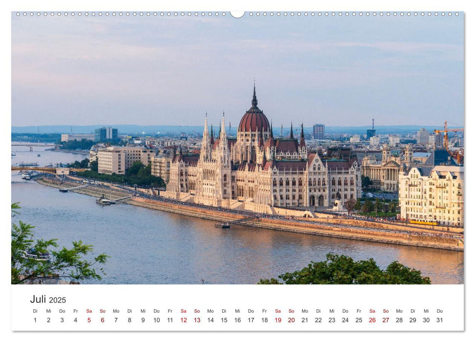 Ungarn - Das bezaubernde von der Donau durchflossene Land. (CALVENDO Premium Wandkalender 2025)