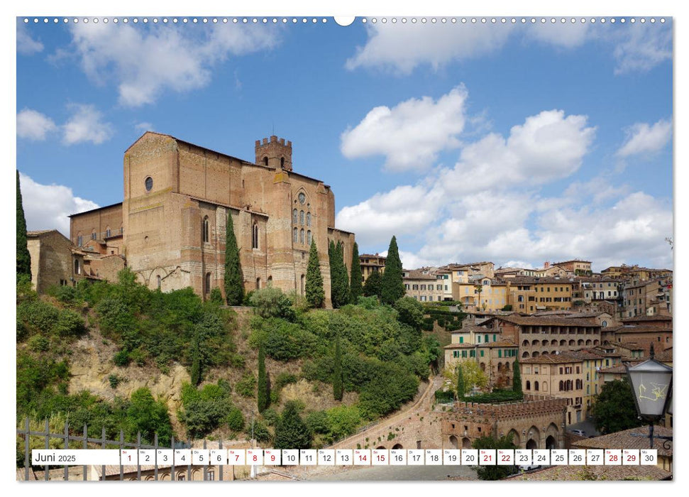 Siena - Welterbe in der Toskana (CALVENDO Premium Wandkalender 2025)