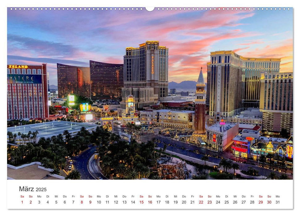 Las Vegas - Spiel, Spaß und Glück (CALVENDO Premium Wandkalender 2025)