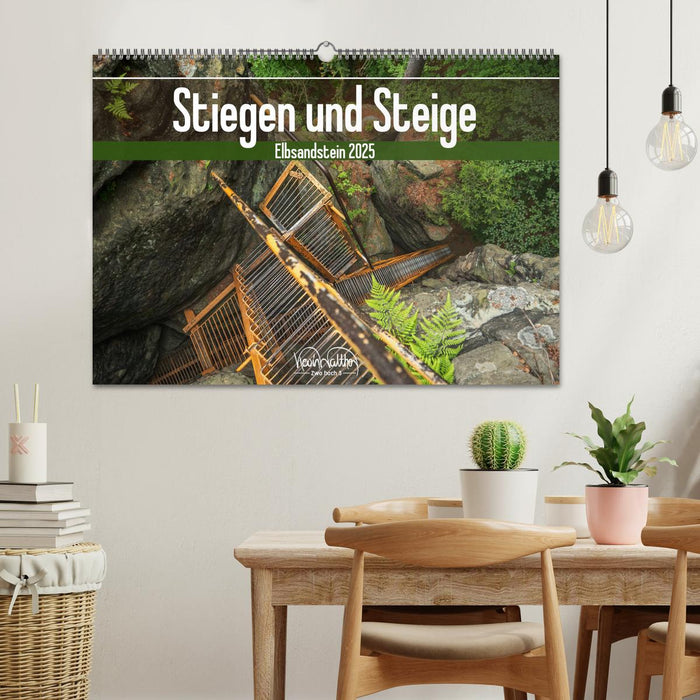 Stiegen und Steige - Elbsandstein (CALVENDO Wandkalender 2025)