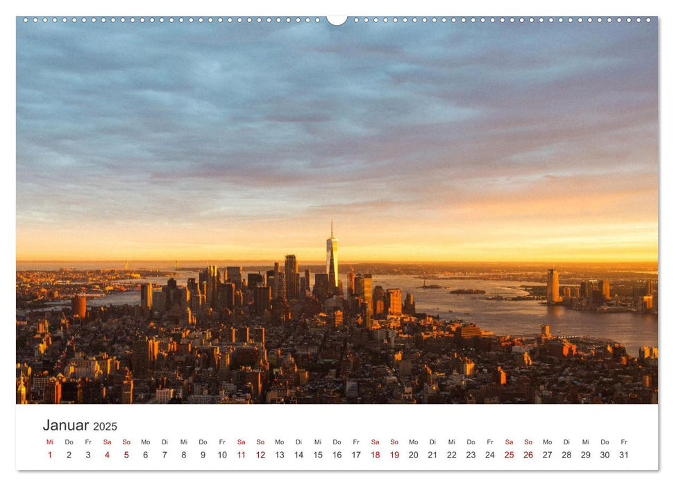 New York - Eine Reise zum Big Apple. (CALVENDO Premium Wandkalender 2025)