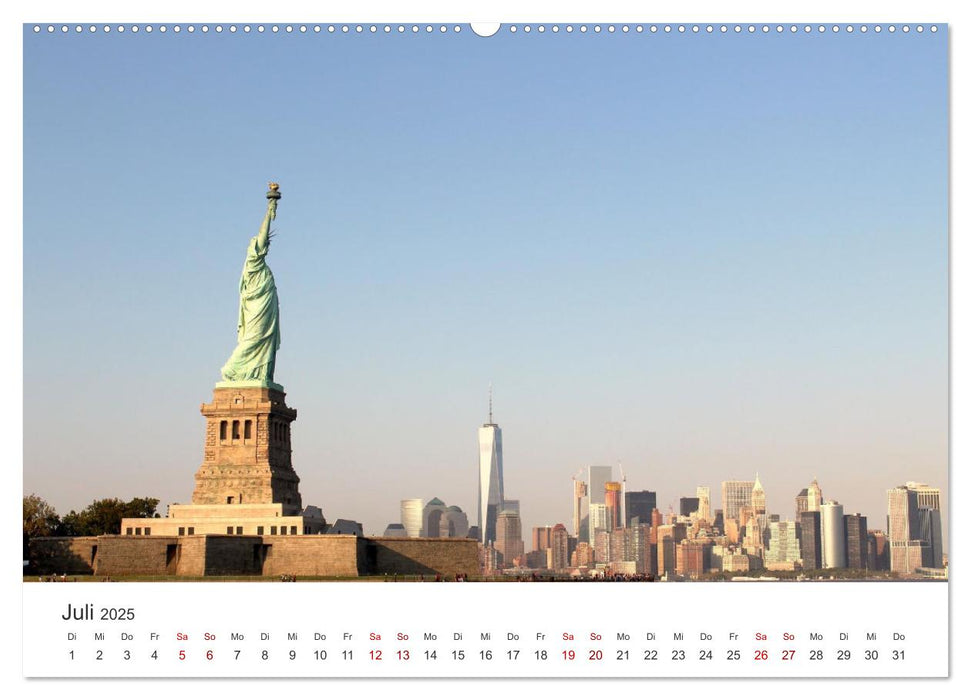 New York - Eine Reise zum Big Apple. (CALVENDO Premium Wandkalender 2025)