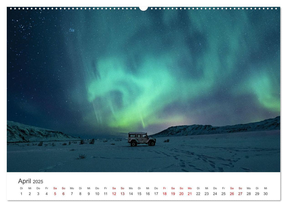 Polarlichter - Einzigartige Phänomene am Himmel. (CALVENDO Wandkalender 2025)