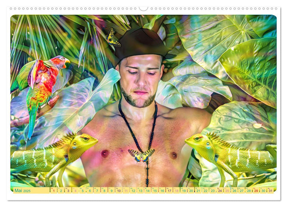 Paradies - Collagenbilder (CALVENDO Premium Wandkalender 2025)