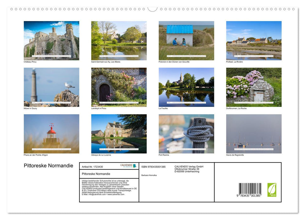 Pittoreske Normandie (CALVENDO Premium Wandkalender 2025)