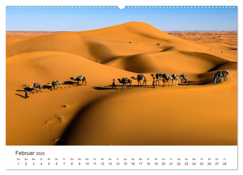 Marokko - Eine wunderbare Reise nach Nordafrika. (CALVENDO Premium Wandkalender 2025)