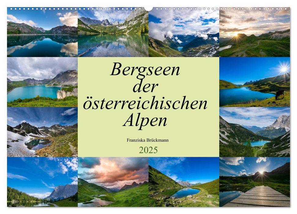 Bergseen der österreichischen Alpen (CALVENDO Wandkalender 2025)